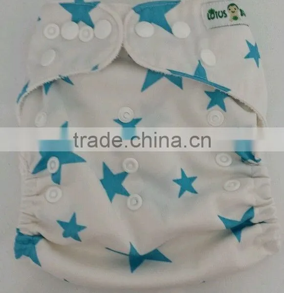 Natural Healthy White Star Unisex Baby Diapers