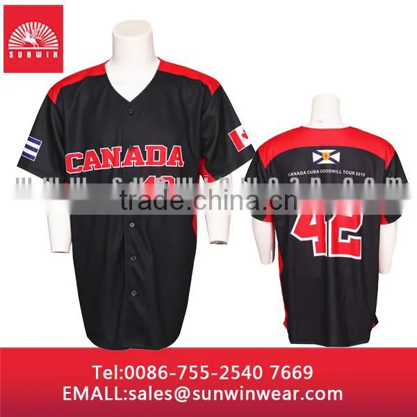 Button Shirts Baseball Jersey/Baseball Shirt Wholesale photo-3