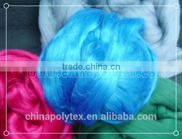 China Wholesale 100% Virgin Polyester Tops 2D, 2.5D, 3D for Spinning photo-4