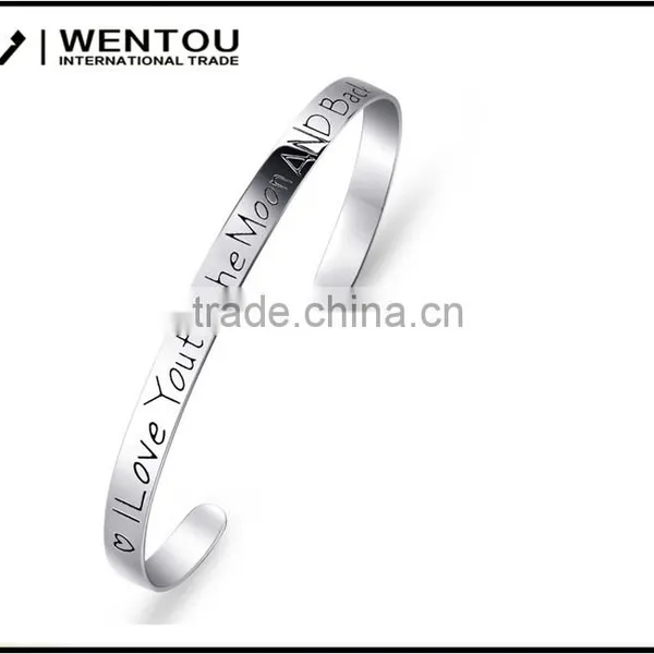 Lettering 925 Sterling Silver Bracelet Custom Made Girlfriend Mom Valentine photo-2