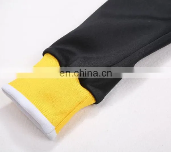 New Design Men's Black Yellow Track Suit photo-5