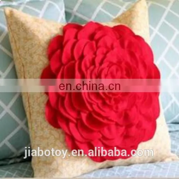 Flower Shape Throw Pillow Felt Rose With BONUS Pillow Pattern Tutorial photo-4