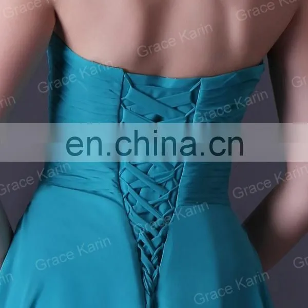 2015 Grace Karin New Women's Sexy Short Off-Shoulder Bridesmaid Dress CL3474 photo-4