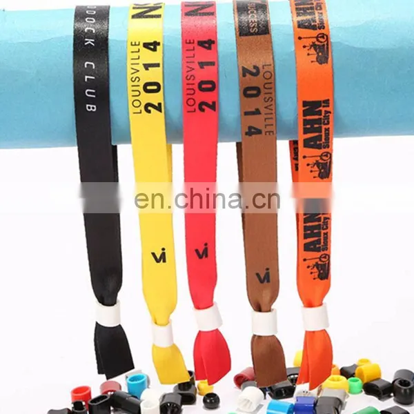 Custom Logo Fabric Wristbands With Clik Clips for Sublimation or Vinyl Print photo-6