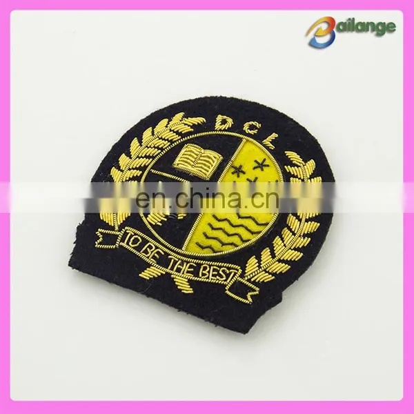 Fashion Bullion Wire Garment Military Embroidery Patches Badge for Blazer photo-3