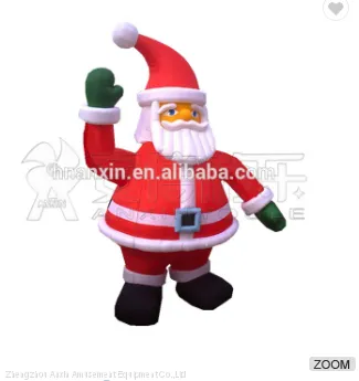 Christmas Santa Claus Cartoon Customized Outdoor Giant Inflatable Advertisement