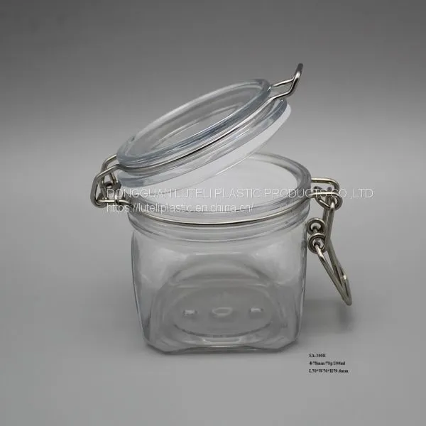 200ml Square PET Plastic Cosmetic Empty Jar and Bottle for Packing 200g Herbal Personal Skin Care Lotion or Face Cream photo-5