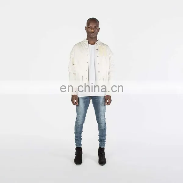 DiZNEW Italian Mens Strange Straight Leg Fit Stylish Jeans Men photo-4