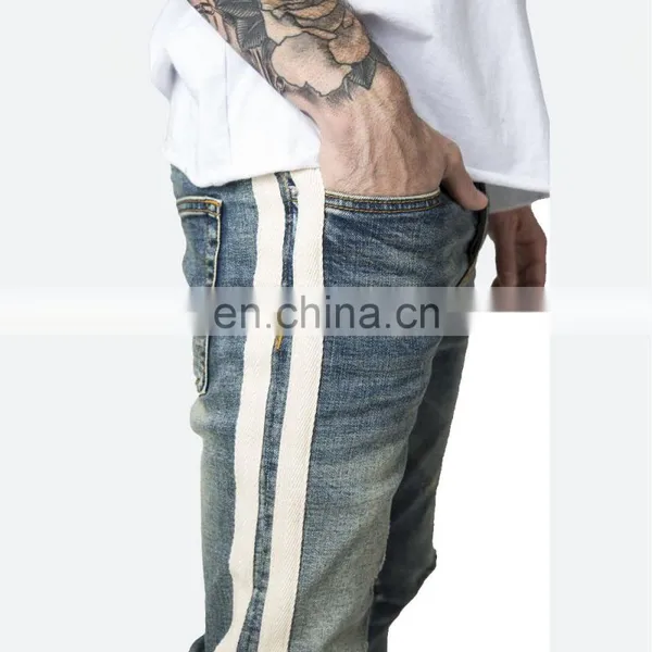 DiZNEW CHINA WHOLESALE SLIM FIT STRIPE CHEAP JEANS FOR MEN photo-2