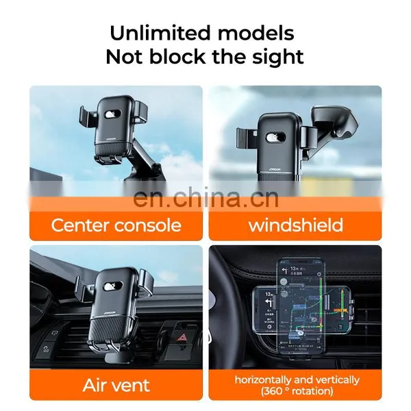 JOYROOM New Design Three-axis Car Holder Electric Wireless Charging Car Phone Holders Car Charger photo-4