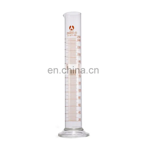Round Bottom 50ml 100ml 250ml 500ml High Borosilicate Glass Measuring Cylinder photo-2