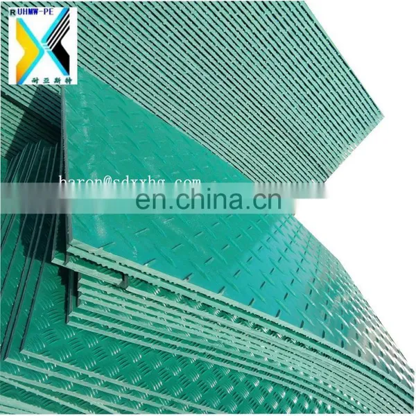 Hdpe Temporary Floor Protection Mats/track Road Construction Matte Plastic Polyethylene Anti-skid Temporary 4x8 Plastic Mats photo-3