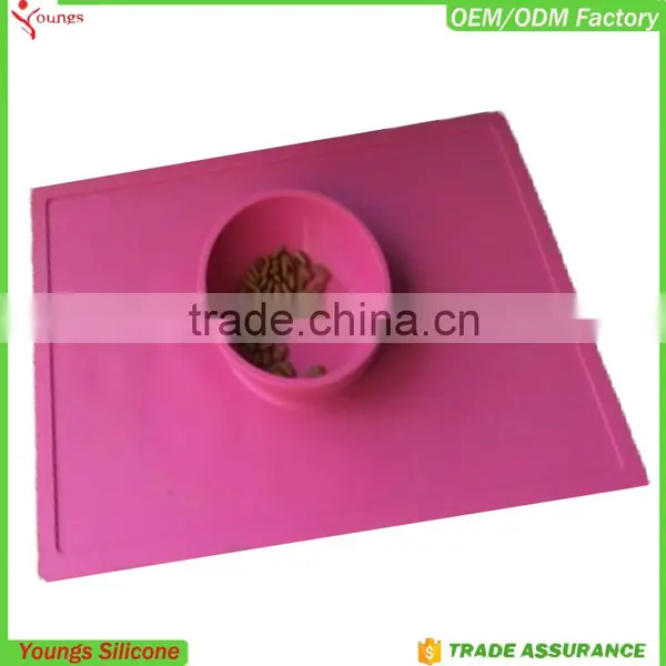Silicone Placemats Table Dog Bowls Kitchen Table FDA Dish Pad Grip With Bowl Quality Choice photo-3