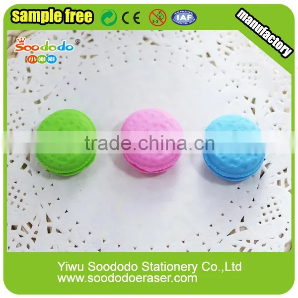 Mini Candy Macaron Shaped 3D Eraser photo-2