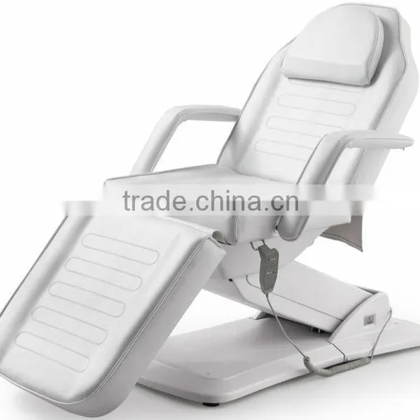 White Salon Furniture Massage Bed With 3 Motors photo-2