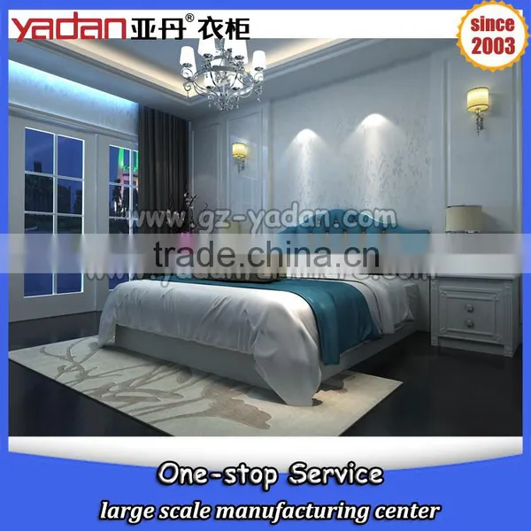 Double/single/king/queen Size Bed MDF Customer Tailor-made K/D Bedroom Furniture photo-2