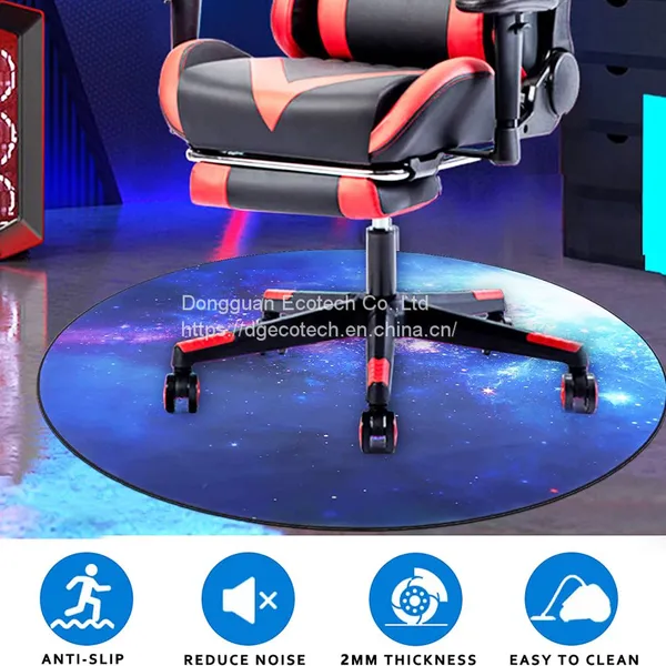 Non Slip Gaming Chair Floor Protecting Gaming Zone Chair Mat Desk Mat Rolling Office Chair Floor Pad photo-5