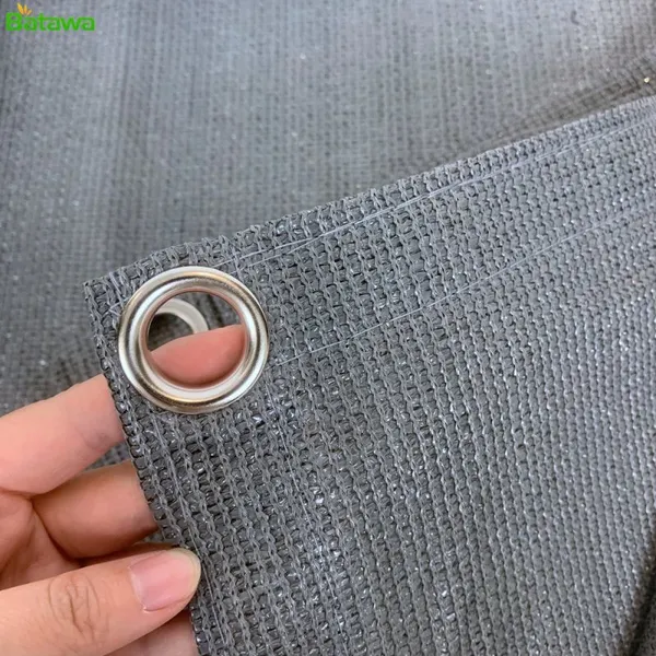 Awning Carpet With Eyelets HDPE Camping Carpet Outdoor Awning Floor With Carrying Bag T Pegs, Steel Nails and Small Broom photo-2