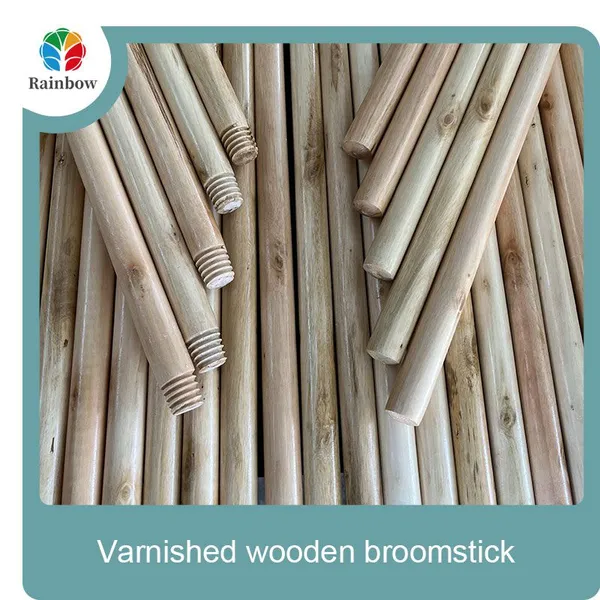 Italian Threaed Varnished Wooden Mop Stick 120cm Length PP Plastic Bristle Broom Head Dustpan Set for Outdoor Home Use photo-4