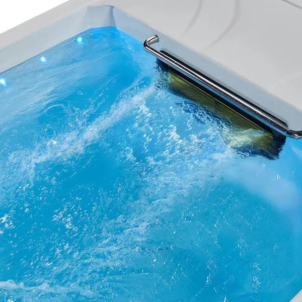 In-ground Infinity Smart Temperature-controlled Finished Swimming Pool; Small Home Wave-reverse Current Fitness Pool; Acrylic Family photo-4