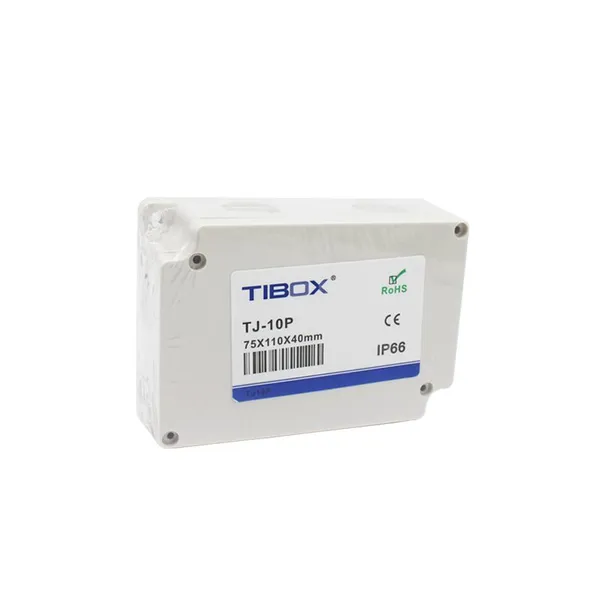 TIBOX ABS Waterproof Junction Box TJ-10Ptransparent Plastic Monitoring Box Power Terminal Outdoor Control Gray Rainproof Box photo-5