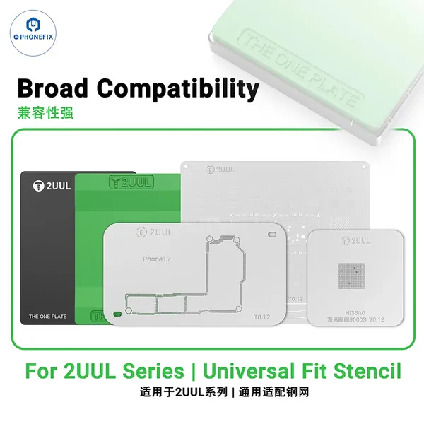2UUL BH12 BGA Reballing Base With Curved Silicone Pad for Chip Repair photo-3