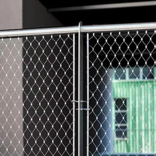 Hand Woven 304/316 Stainless Steel Knotted Wire Rope Mesh for Zoo Fences