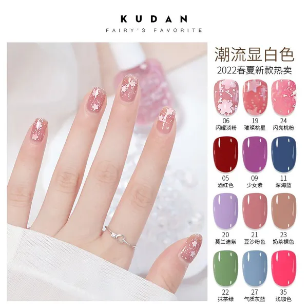Wholesale Pink Water-Based Nail Polish No-Bake, Quick-Drying, Peel-Off Formula Long-Lasting, Odorless, Solid-Color Glitter Nail Polish photo-3