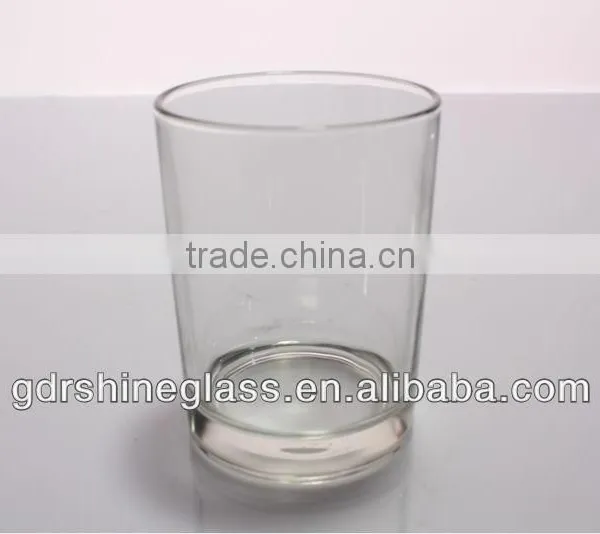 clear glass candle holder tumbler