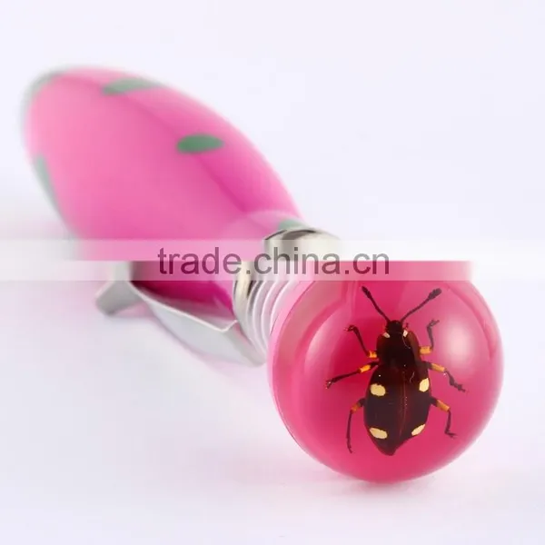 2016New Real Insect Resin Ballpoint Pen photo-5