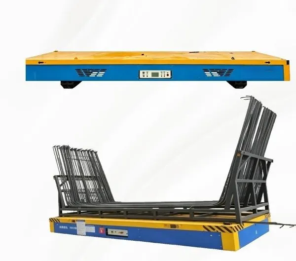 Electric Remote‑Controlled Rebar Transport Cart for Beam‑Yard Rebar Transfer
