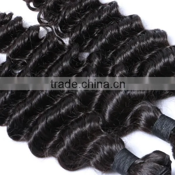 10A Top Quality Brazilian Virgin Hair Deep Wave Hair Bundles Long Service Time Supplier's Choice photo-2