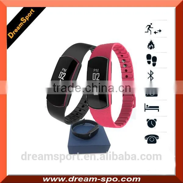 Factory Outlet BLE Activity Coach and Fitness Tracker With Silincone Rubber Band Lightweight Bluetooth Watch photo-2