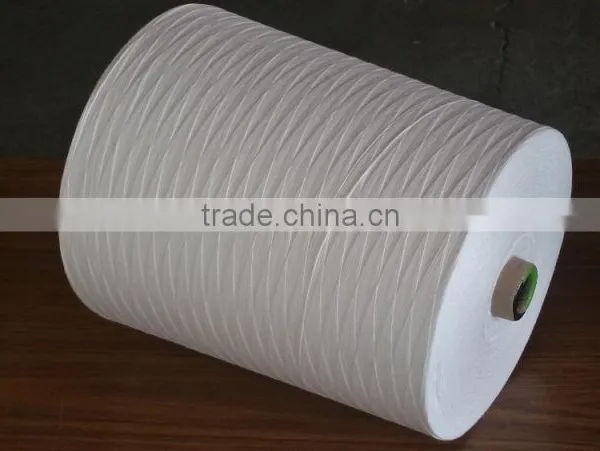 100% Polyester Knotless Spun Virgin Yarn Raw Pattern 12s4 photo-3