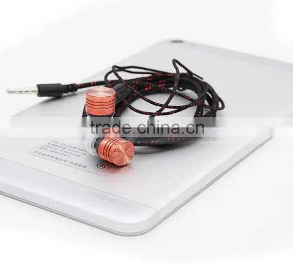 3.5MM Weave Braided Fabric Cord Earphone With MIC for IPhone 6 Plus S Galaxy S7 Edege S6 Note 5 S5 HTC Smart Phone photo-6