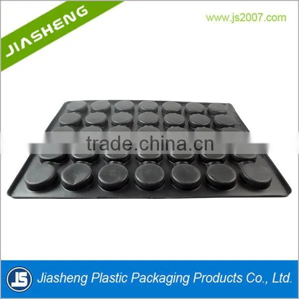Black ESD Plastic Blister Packaging Divided Tray for Electronic Component photo-4