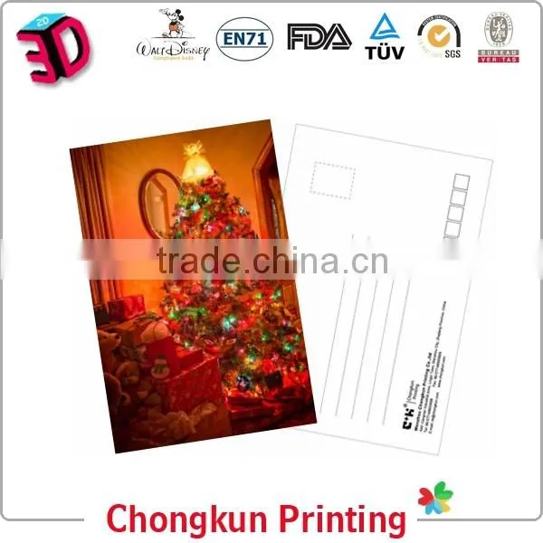 Factory Lenticular 3d Christmas Postcard