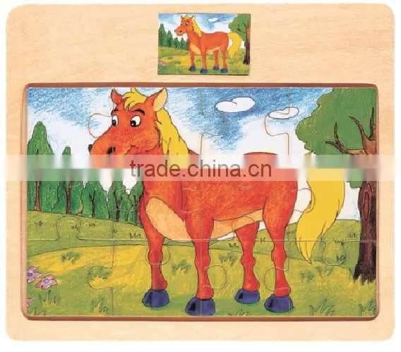 China Product Price List Silk Screen Printing Wooden Bear Children's Slide in Bedroom Design 2d Jigsaw Puzzle Games photo-3