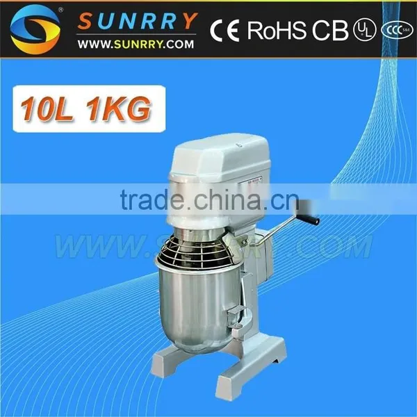 Function of food mixer Capacity 1kg planetary mixers 10 liters mini food mixer for CE (SY-FM10 SUNRRY)                        
                                                Quality Choice