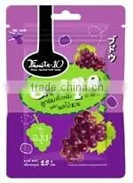 Ziplocked 10% Fruit Assorted Soft Chewy Fruit Candy Grape Flavoured With Sugar Coated photo-2