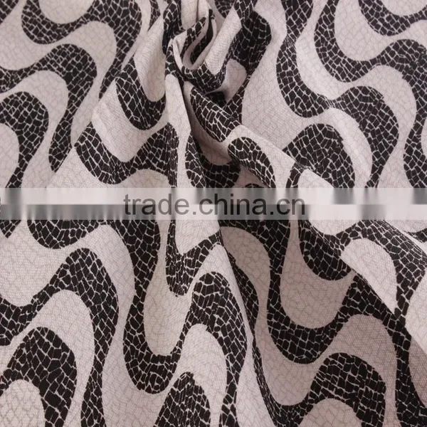 Strip Digital Printing Fabric Canvas Cotton Dress Fabric for Lady Dresses 2016 photo-5