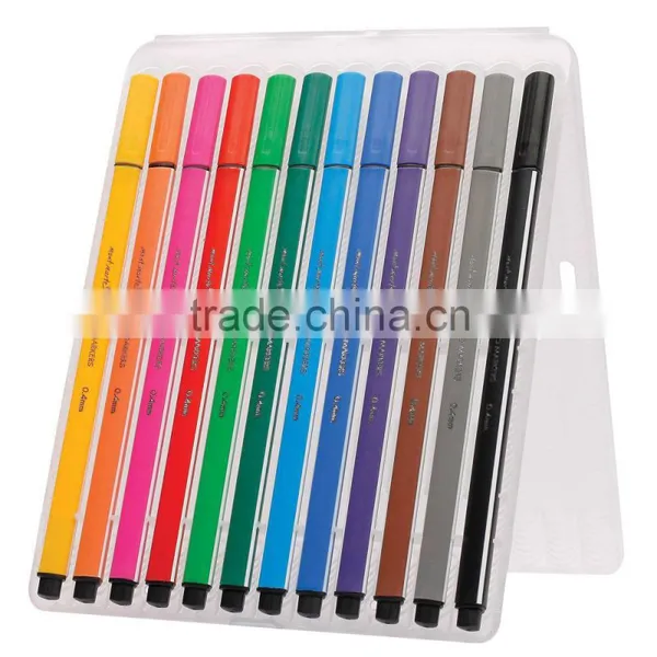 Mont Marte Fine Tip Marker Tri Grip in Case 12pce photo-2
