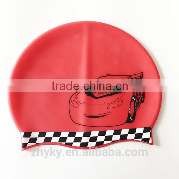 Custom Silicone Cute Swim Cap for Kids Swimming Cap photo-3