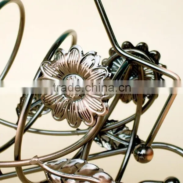 Metal Wine Rack Bottle Holder Decor Storage Single Bottle Wine Rack photo-4