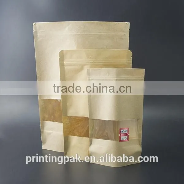 Gravure Printing Plastic Lined Kraft Brown Paper Coffee Bag photo-2