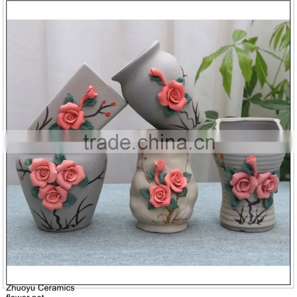 Handmade Craft Ceramic Flower Pot photo-2