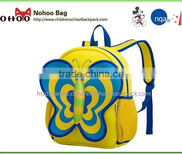 NOHOO Butterfly Waterproof Kids Bags Neoprene Fashionable School Bags Cartoon Animals School Bags photo-3