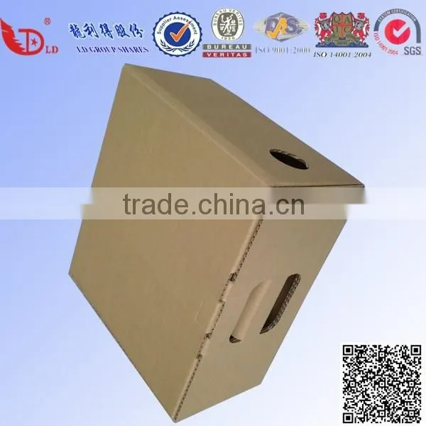 Water -Proof,Recycle Eco-friendly Paper Material Carton Box Corrugated Box With Handle photo-5