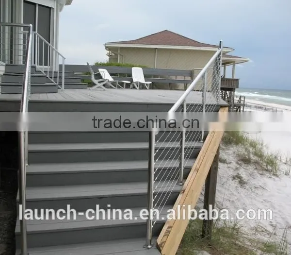 Balcony Inox Handrail Fittings Railing Stainless Steel Cable photo-2