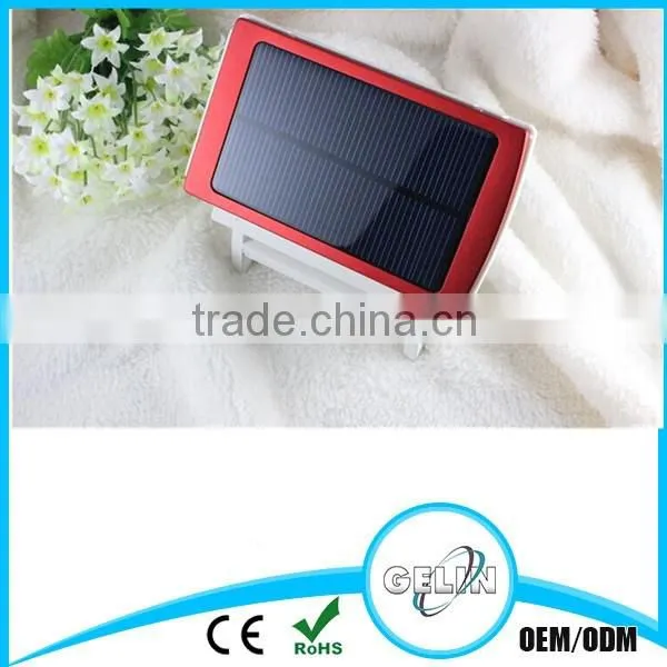 Rear Capacity 10000mah Portable Dual Usb Solar Power Bank photo-3